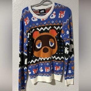 Animal Crossing Tom Nook Seasonal Christmas Sweater